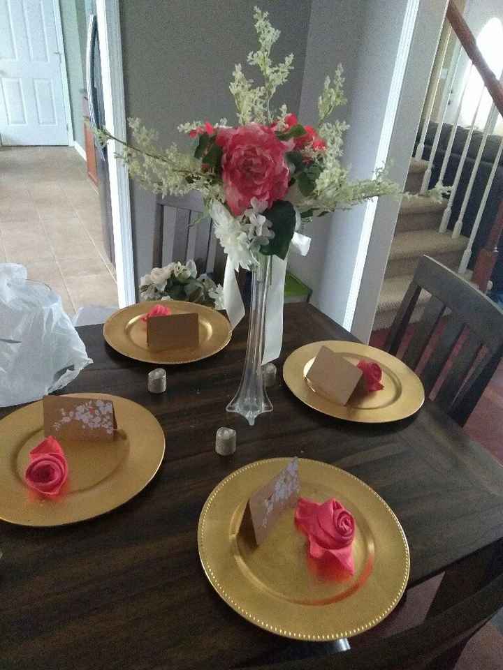 Table set up for guest - 1