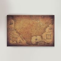 Corkboard map