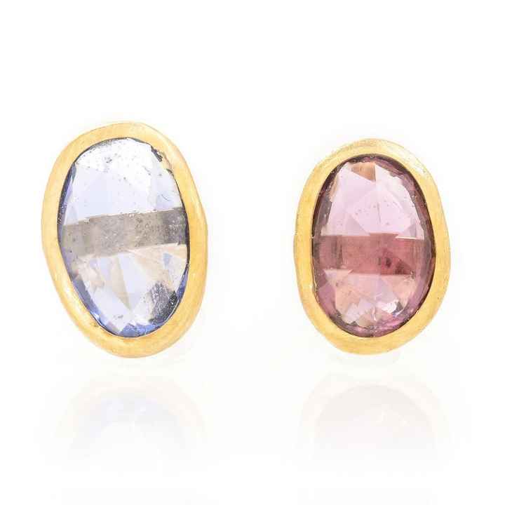 Sapphire Slice Earrings
