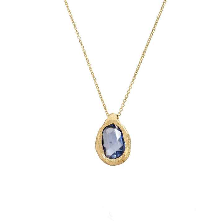 Gold Sapphire Necklace