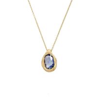 Gold Sapphire Necklace