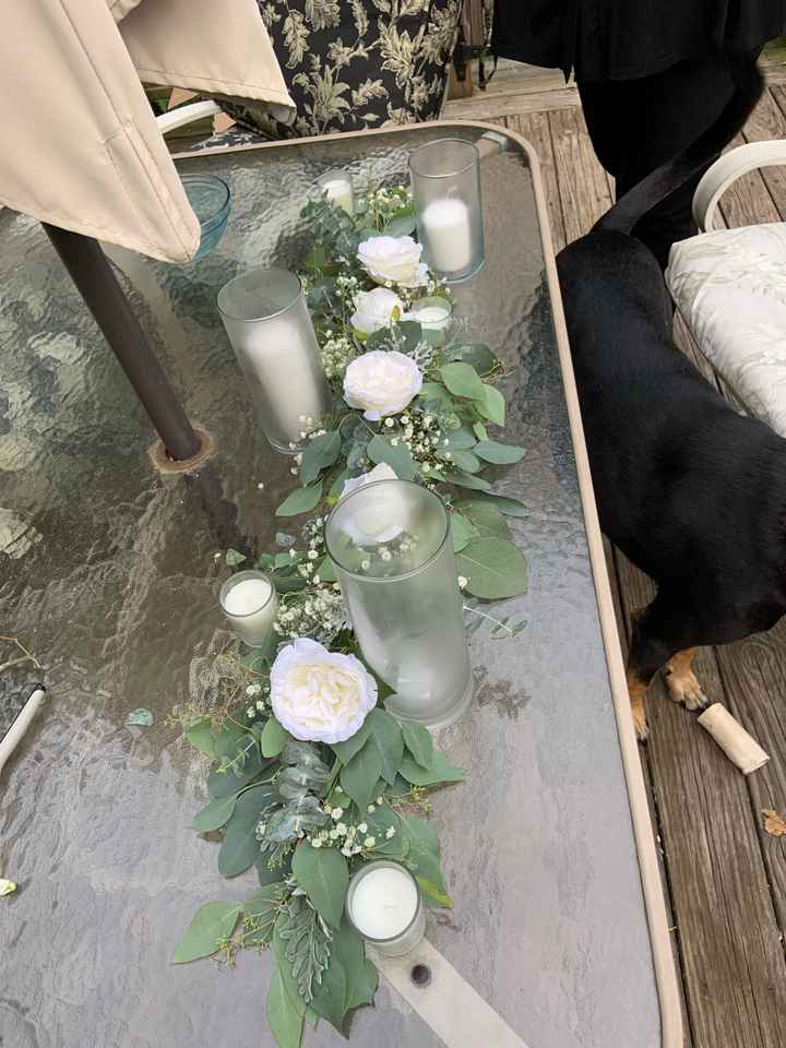 the final diy garland after i changed my centerpieces about 100 times. - 3