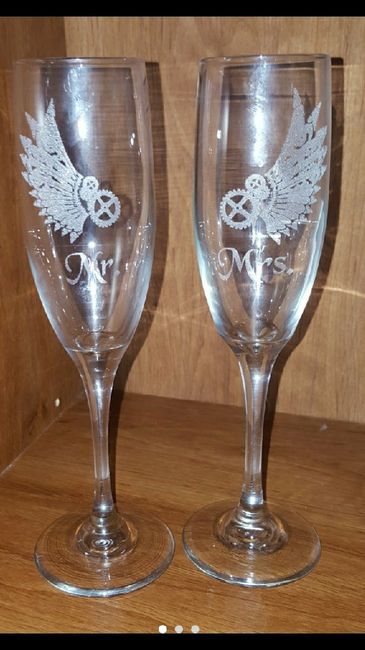 Champagne flutes...what the heck to put on them? - 1