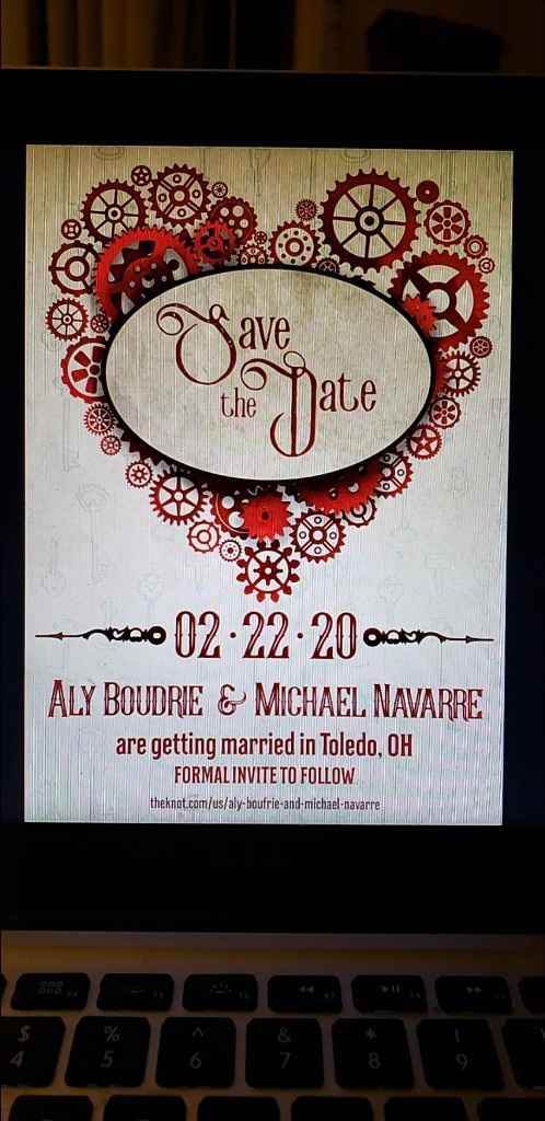 Save yhe date are done - 1