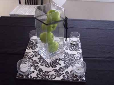 ideas for the center of out tables HELP!!!!