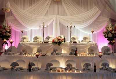 How are you decorating head table?