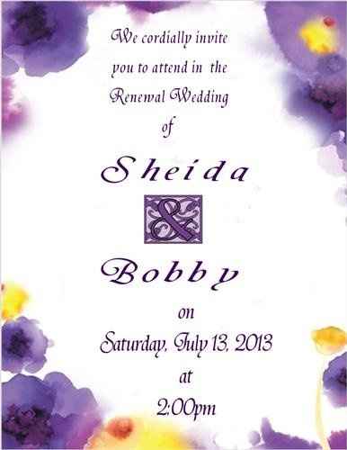 I'm doing my own Invitations, Programs, Response Cards, Everything!