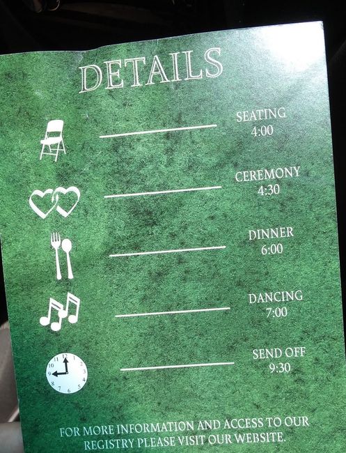 Order of events