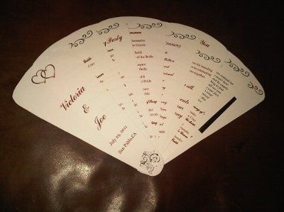 DIY ~ Wedding Programs