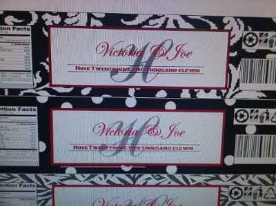 For the DIY Brides : Water Bottle Template