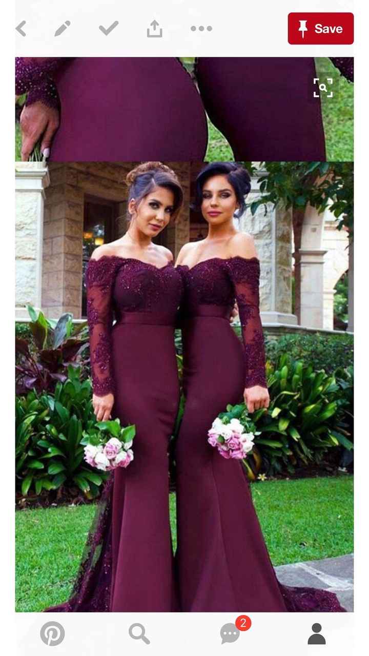 Burgundy Bridesmaids