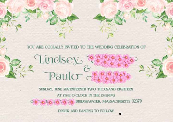 Invites and RSVP draft :)
