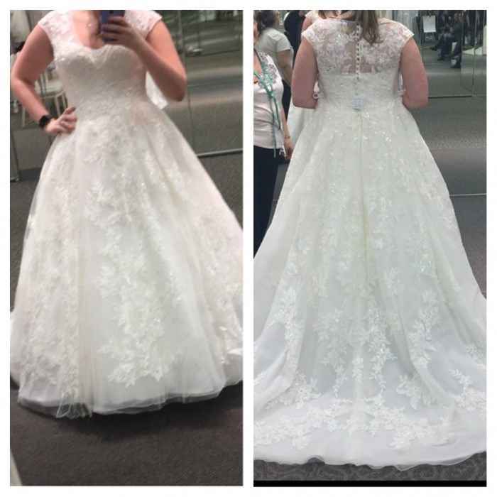 ballgown kinda hides my belly and makes my waist look smaller. 