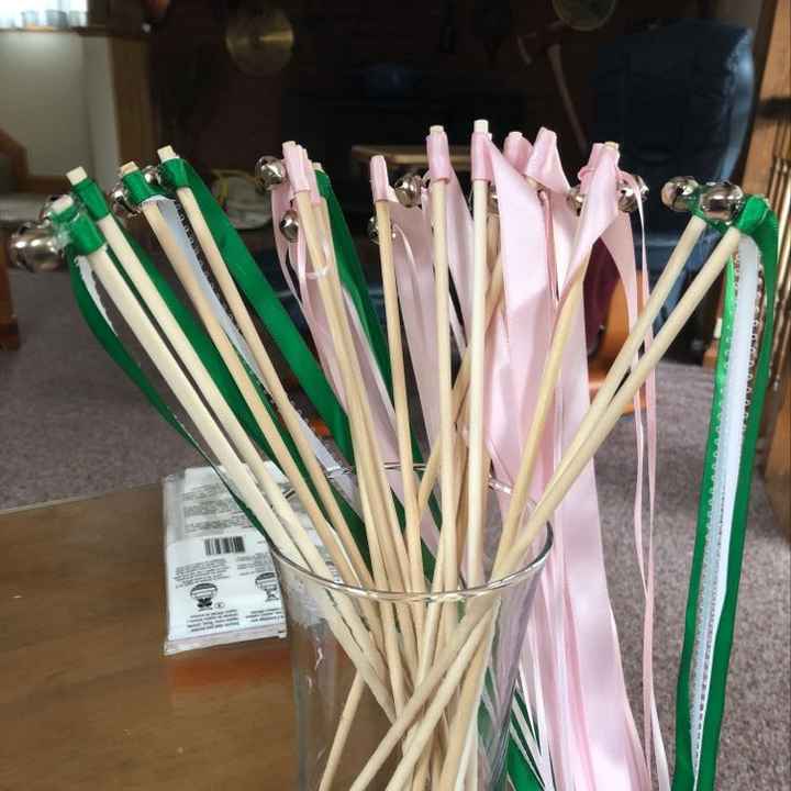 Today’s project.. ribbon wands - 1