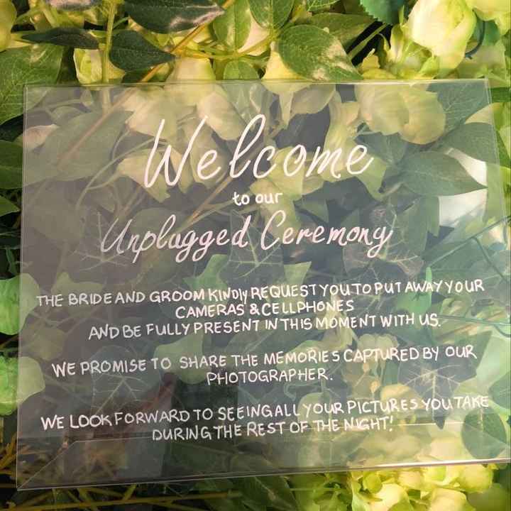 Who else is having an unplugged ceremony ? - 2