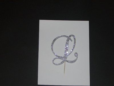 Help!  Monogrammed cake topper