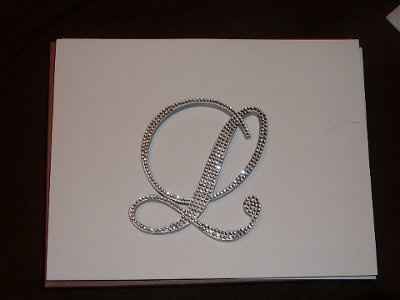 Help!  Monogrammed cake topper