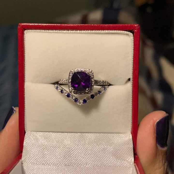 Blue wedding ring - 1