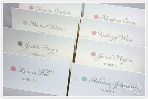 Place Cards with Meal Identification: Ideas?
