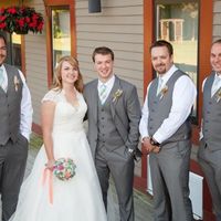 HELP! I have an ivory dress...what color shirts should I have FH and the groomsmen wear?