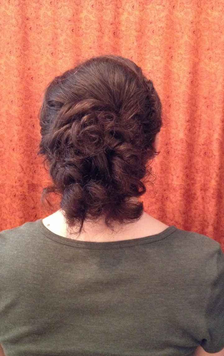 Hair and makeup trial!  What do you think?