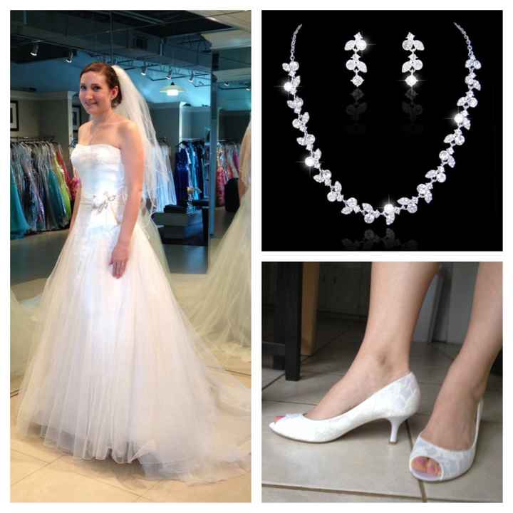 Waiting on my dress, so let me see yours and your accessories!