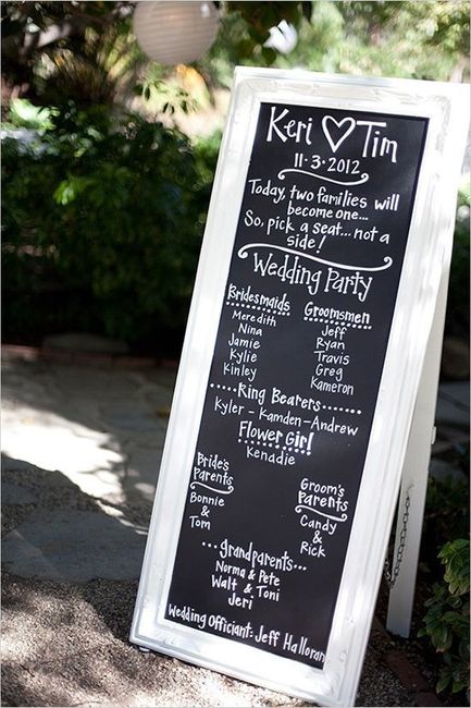 Wedding program