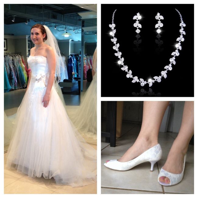 Waiting on my dress, so let me see yours and your accessories!