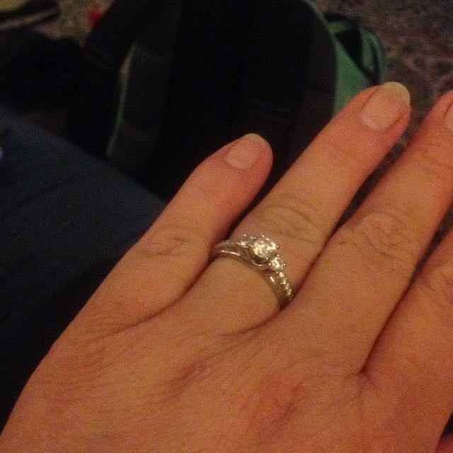 Let's see those rings! And for the Mrs lets see the bands with it ! I LOVE seeing everyone's bling:)