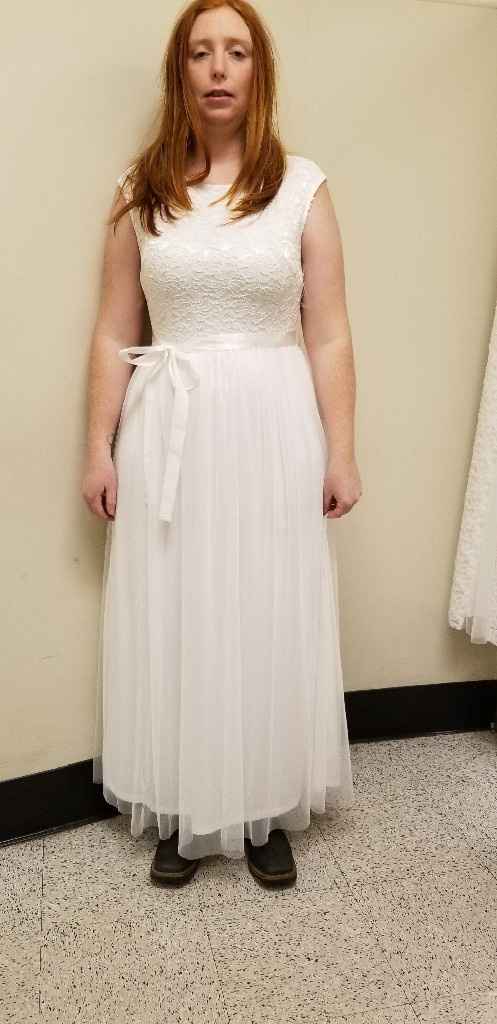 Second guessing my dress - 1