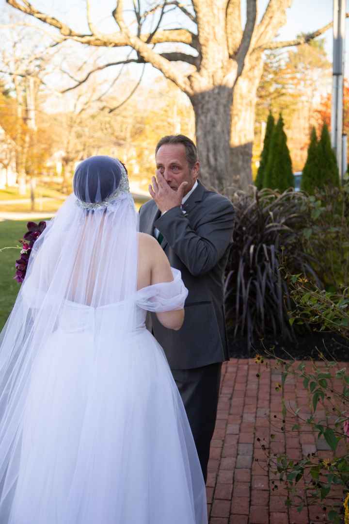 He was crying before he even turned around