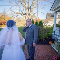 My dad seeing me for the first time