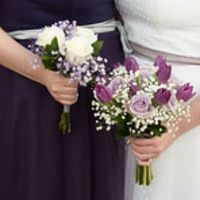 Babys breath boquets.