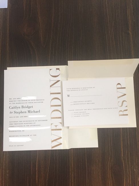 Invitations arrived! 1