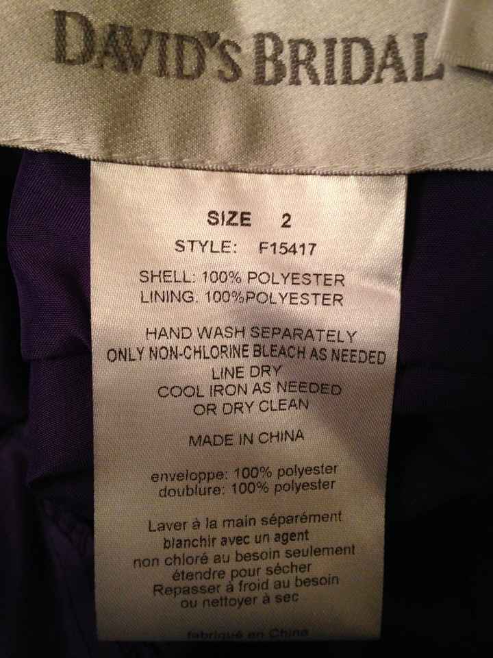 PSA: Beware of buying a dress at David's Bridal