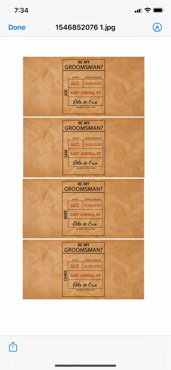 What about Groomsman proposals - 1