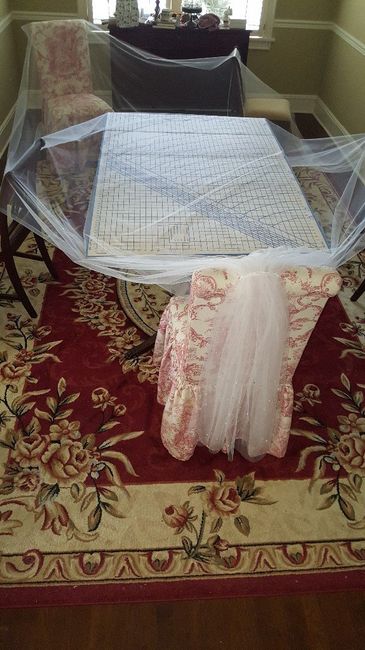 The whole thing taking up most of my dining room! Lol
