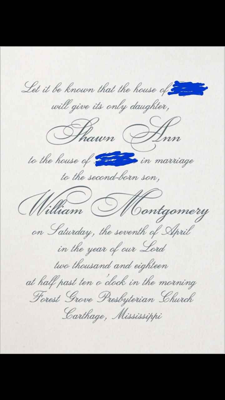 Archaic worded wedding invitation. Love, like, or hate? 💍 - 1
