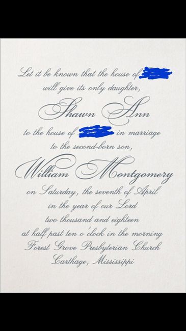 Archaic worded wedding invitation. Love, like, or hate? 💍 1