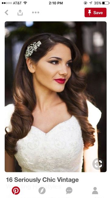 Anyone else wearing their hair down for their wedding? Inspiration Pics... 9