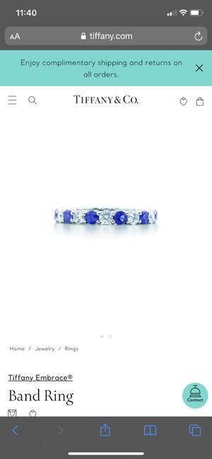 Torn between diamond vs diamond and sapphire wedding band 3