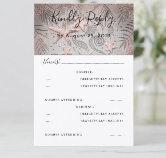 Inviations, rsvp and information cards. - 1