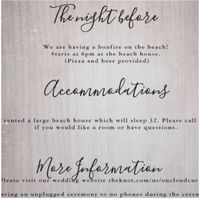 Inviations, rsvp and information cards. - 4