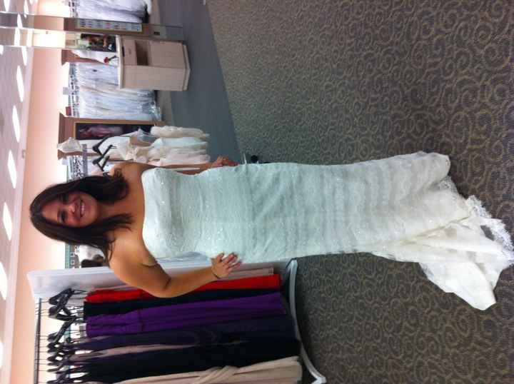 I said "Yes to the Dress!!!"