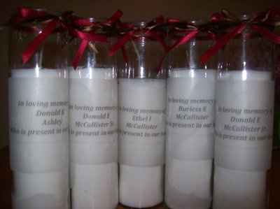 Our DIY Memorial Candle