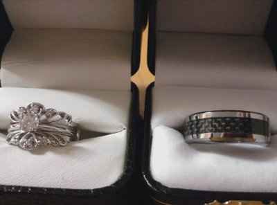 Our wedding rings are finally here!! *pics