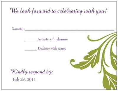 Show off your RSVP cards!