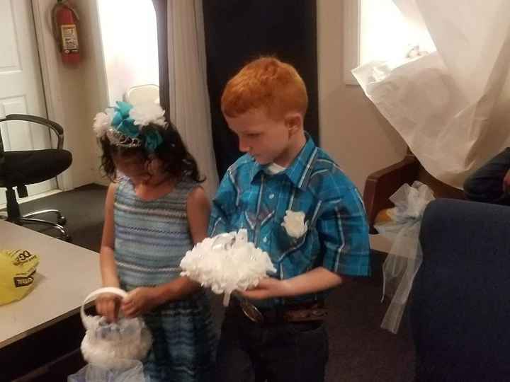 This is my youngest he just turned 8 at the beginning of this month!! The little girl is my sis-n-la