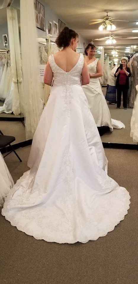 Another picture 2nd fitting after alterations with the train down