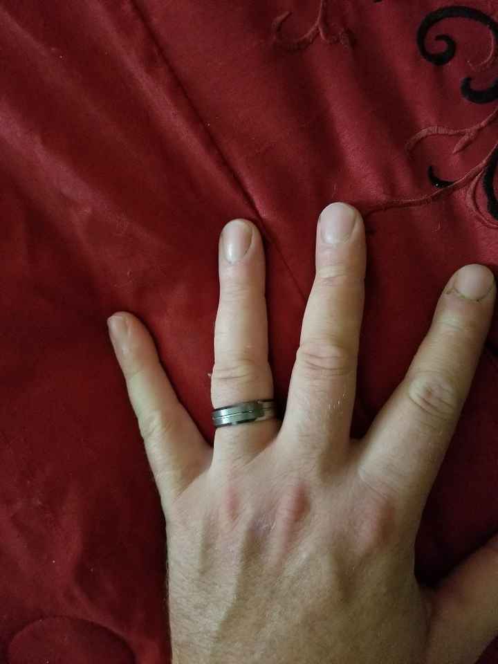 Picture 2 of my husbands wedding ring
